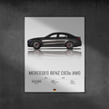 Plakat Mercedes Benz C63s