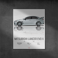 Plakat Mitsubishi Lancer Evo 10