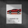 Plakat Ferrari F40