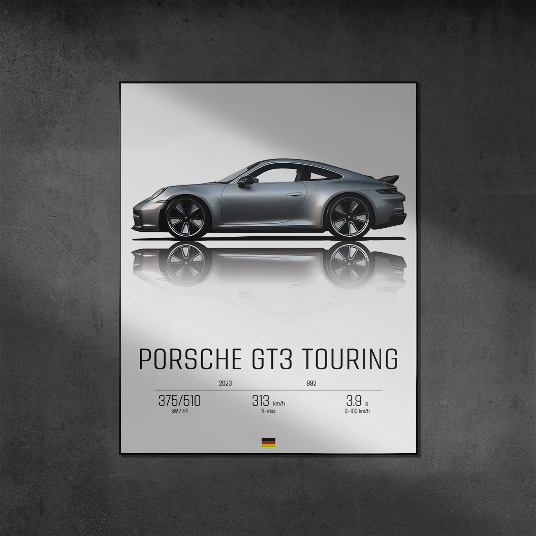 Plakat Porsche 911 GT3 Touring