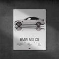 Plakat BMW M3 CS