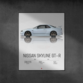 Plakat Nissan Skyline GT-R R34