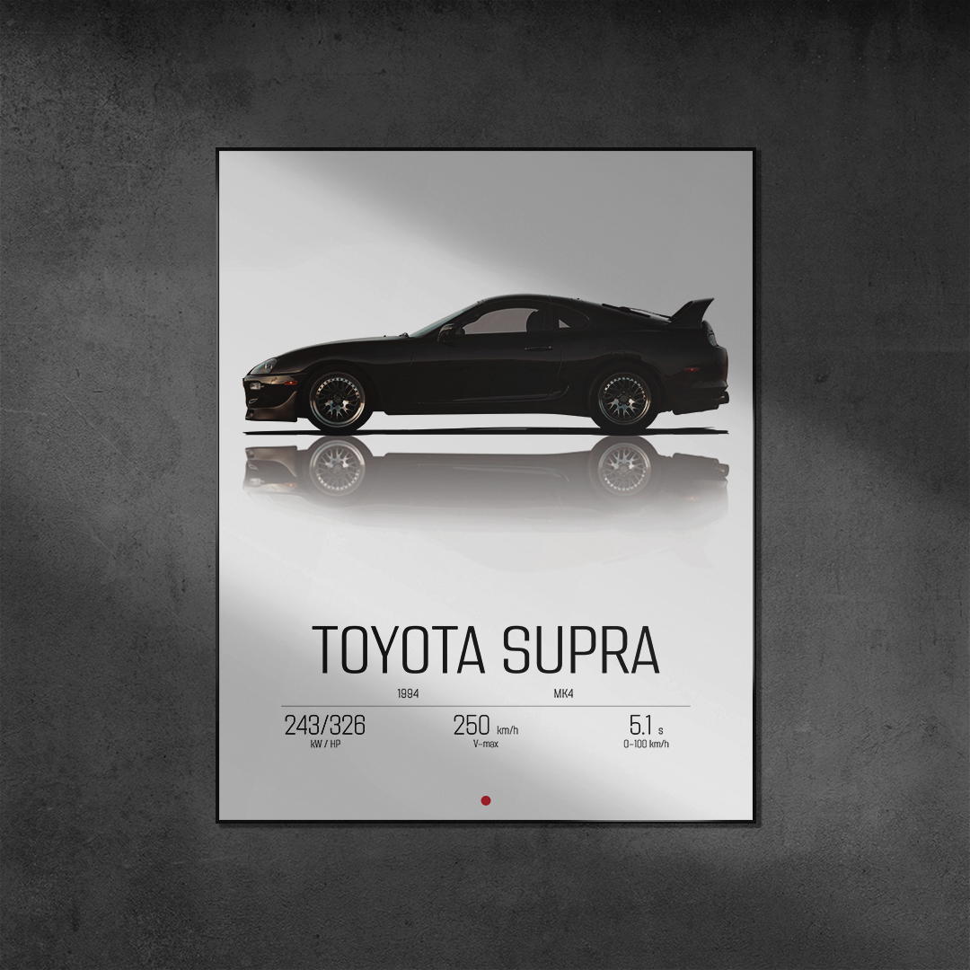 Plakat Toyota Supra MK4